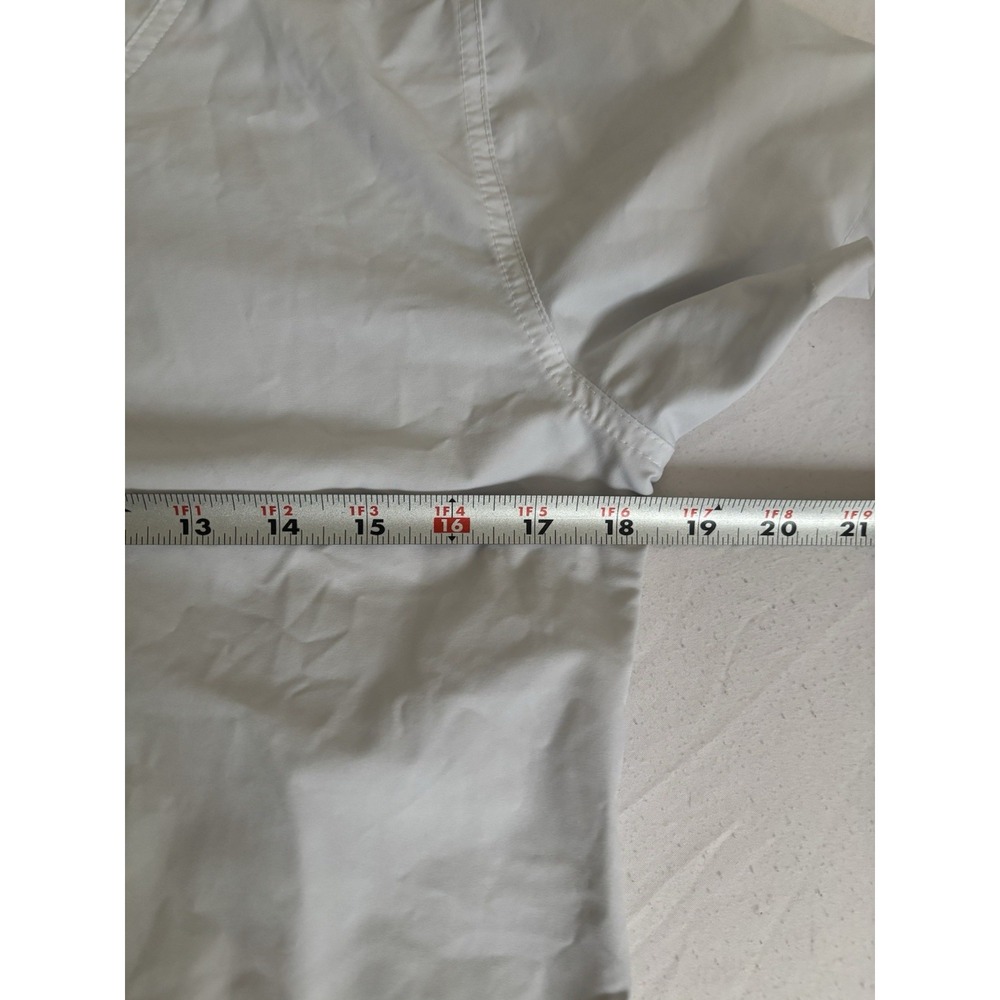 Women's Carhartt Force Modern Fit Scrub Top White Small V Neck Pockets Nurse - Picture 7 of 14